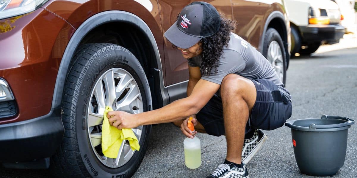 Tire cleaning and detailing
