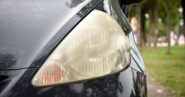 dirty headlights car headlight