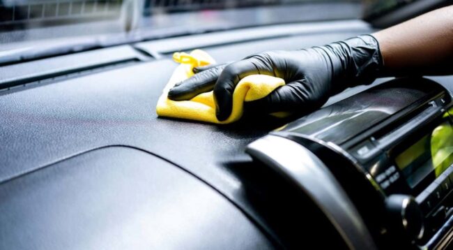 Interior Detailing Car dashboard