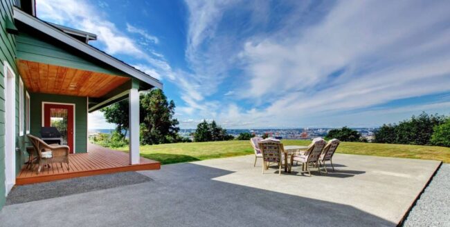 Outdoor Patio concrete patio